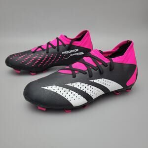 Adidas Predator Accuracy.3 FG Soccer Cleats Shoes Black Pink GW4609 Youth Size 6